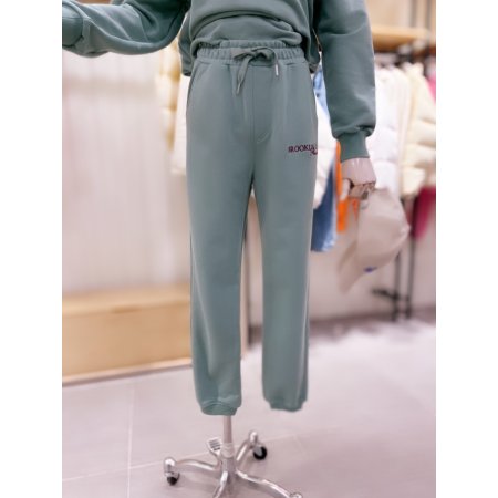 레터링 져지 밴딩 팬츠