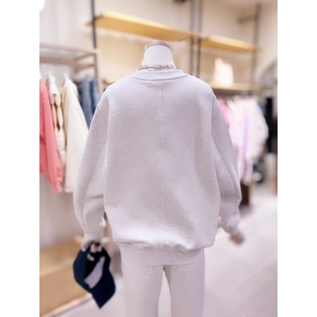 자수 레터링 맨투맨 티셔츠