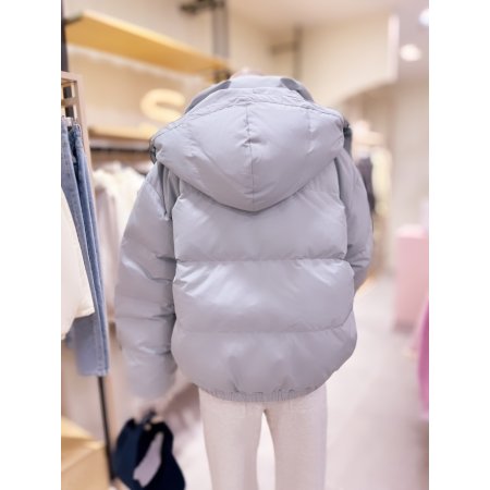 후드 탈부착 덕 다운 점퍼