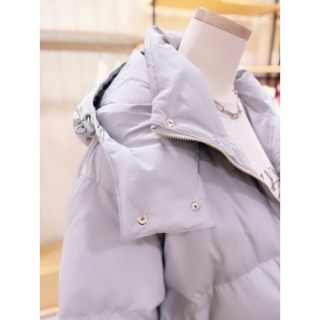 후드 탈부착 덕 다운 점퍼