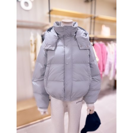 후드 탈부착 덕 다운 점퍼
