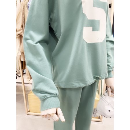 스트링 맨투맨 티셔츠