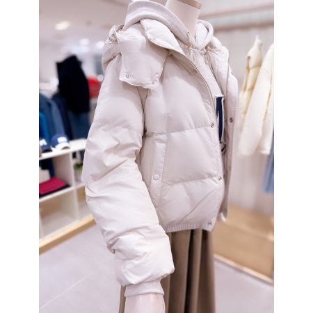 탈부착 후드 다운 점퍼