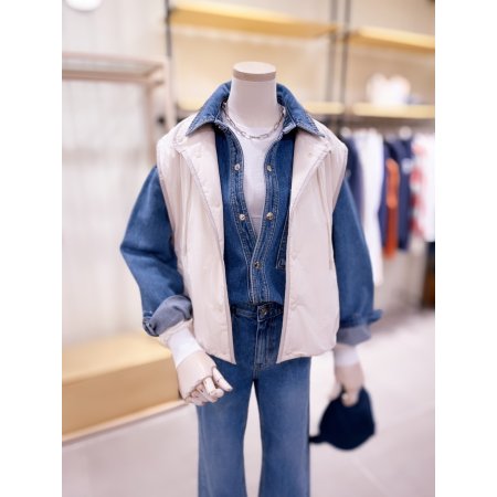 소매 탈부착 패딩 점퍼