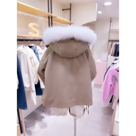 폭스퍼 트리밍 패딩라이너 세트 점퍼