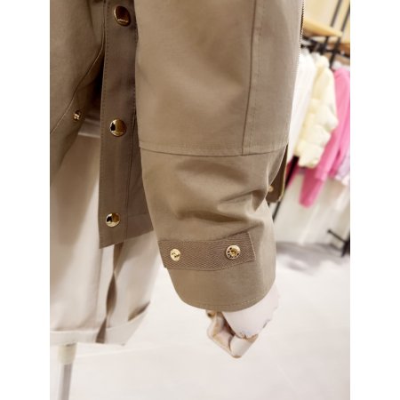 폭스퍼 트리밍 패딩라이너 세트 점퍼