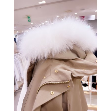 폭스퍼 트리밍 패딩라이너 세트 점퍼