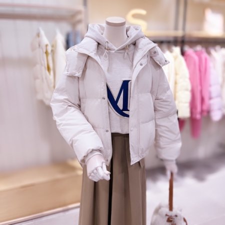 후드 다운 점퍼