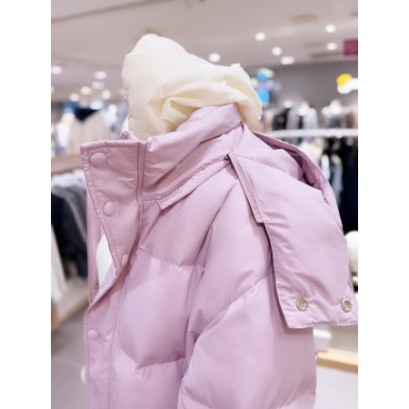 후드 다운 점퍼