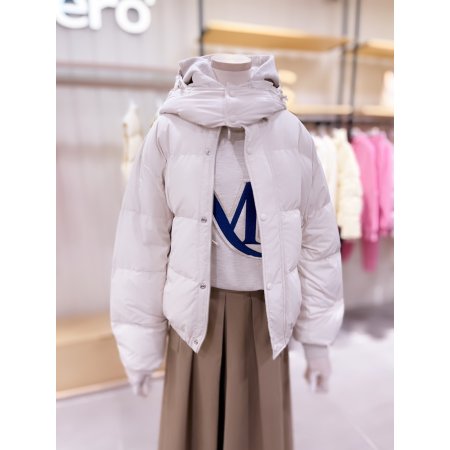 후드 다운 점퍼