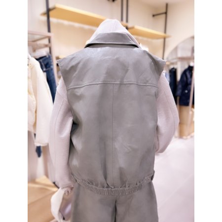 인조가죽 아웃포켓 베스트