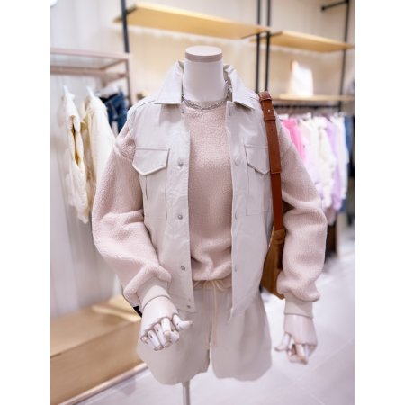 인조가죽 아웃포켓 베스트