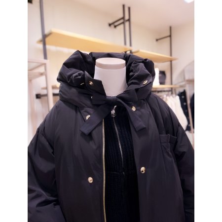 시에로 자수 오버 롱 구스다운