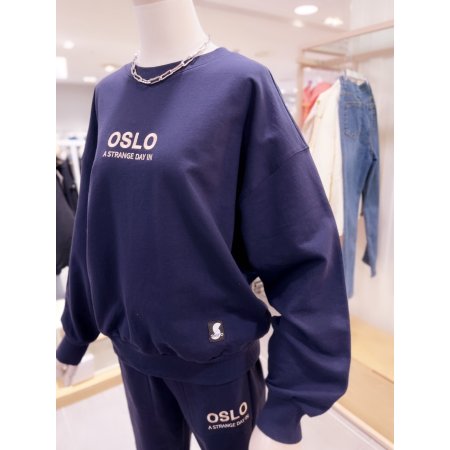 OSLO로고 리버스 맨투맨