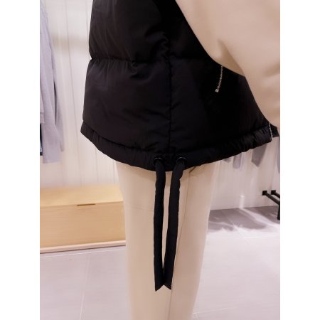 하이넥 다운 지퍼 베스트