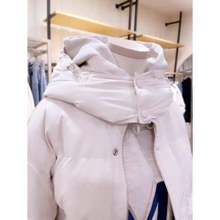 후드 탈부착 덕다운 점퍼