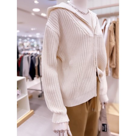 앞 요크 조직변형 후드 짚업