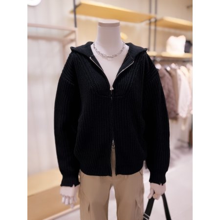 앞 요크 조직변형 후드 짚업