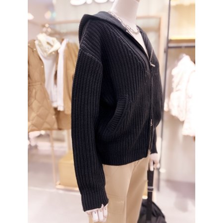 투웨이 집업 후드 가디건