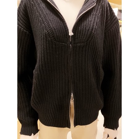 투웨이 집업 후드 가디건