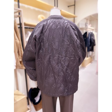 루즈핏 다이아 퀼팅 점퍼