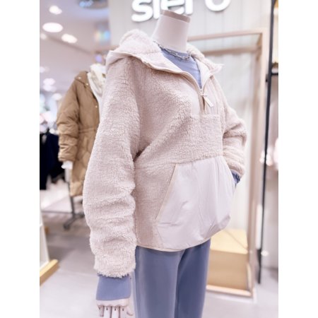 우븐믹스 아노락 후드점퍼