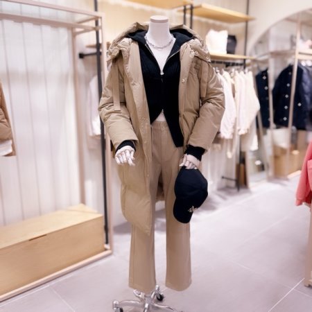 엠버자수 오버 롱 구스다운