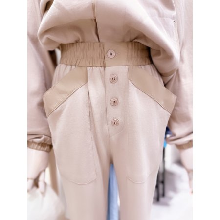 우븐 밴딩 조거팬츠