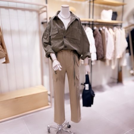 아웃포켓 빈티지 워싱 자켓