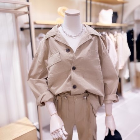 아웃포켓 빈티지 워싱 자켓