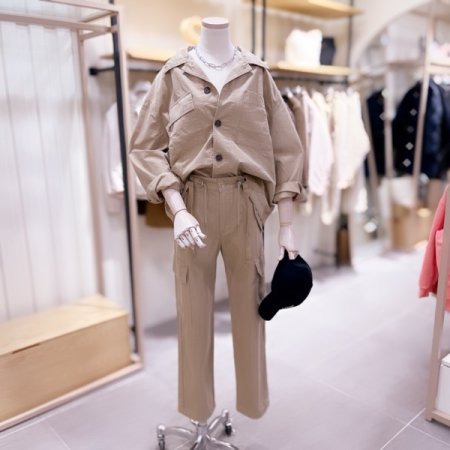 아웃포켓 빈티지 워싱 자켓