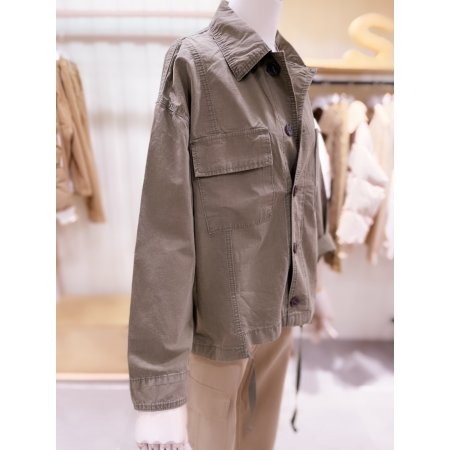 아웃포켓 빈티지 워싱 자켓