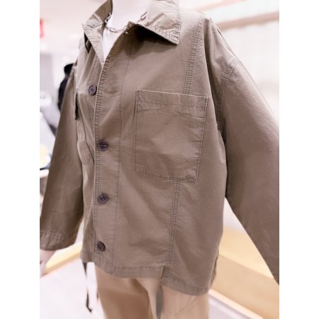 아웃포켓 빈티지 워싱 자켓