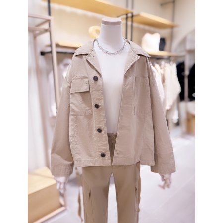 아웃포켓 빈티지 워싱 자켓