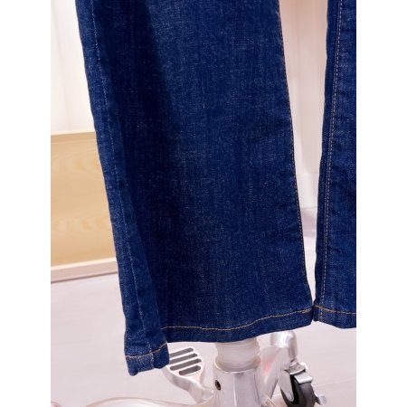 진청 속밴딩 세미 부츠컷 데님팬츠