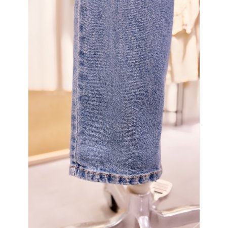 중청 뒷밴딩 슬림핏 데님팬츠