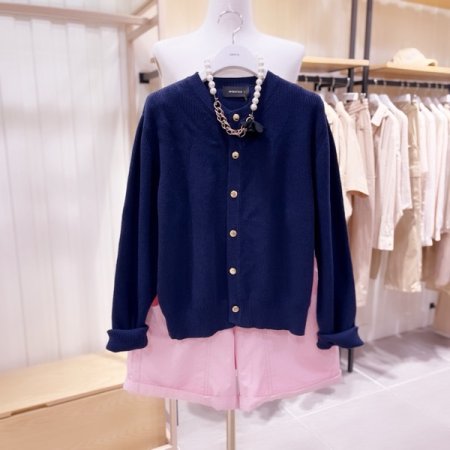 라운드넥 하찌 가디건