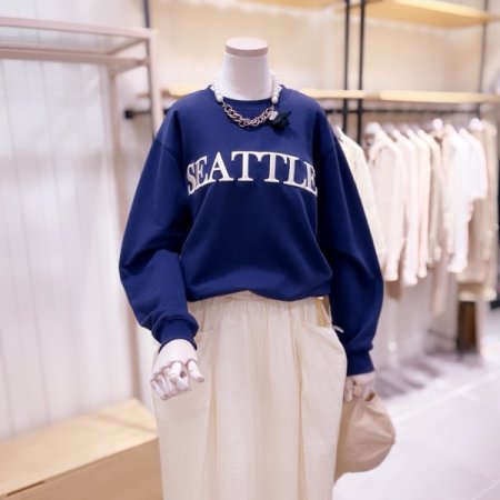 SEATTLE 뒷절개 맨투맨