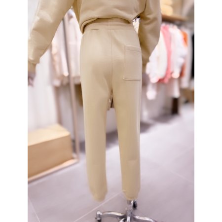 자수 포인트 조거 팬츠