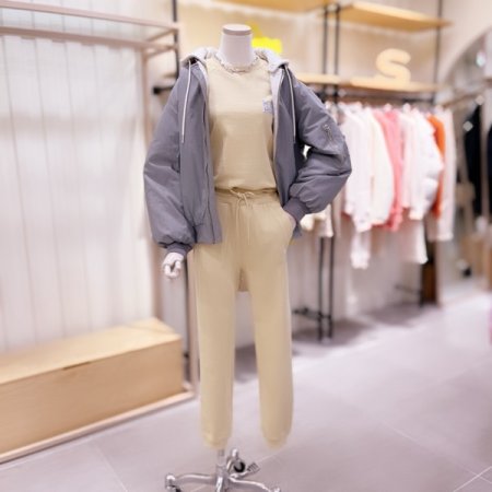 오버핏 패딩 항공 점퍼