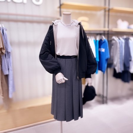 오버핏 패딩 항공 점퍼