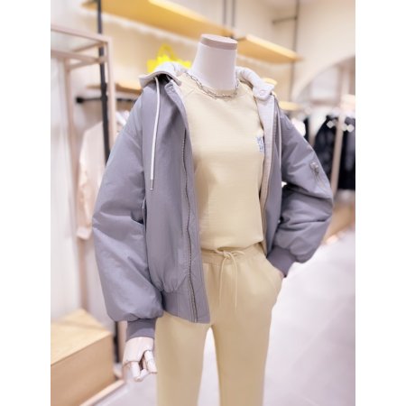 오버핏 패딩 항공 점퍼