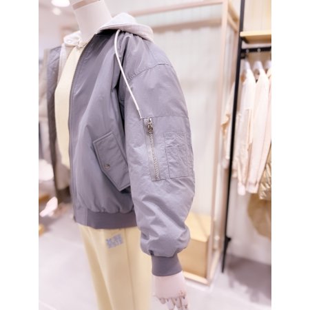 오버핏 패딩 항공 점퍼