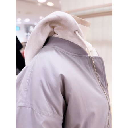 오버핏 패딩 항공 점퍼