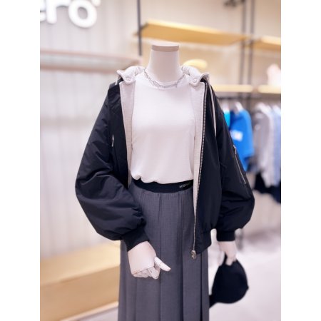 오버핏 패딩 항공 점퍼