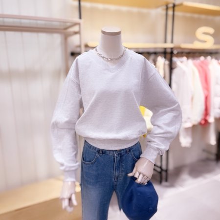 크랍기장 V넥 맨투맨