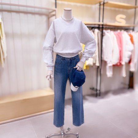 크랍기장 V넥 맨투맨