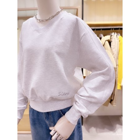 크랍 V넥 맨투맨