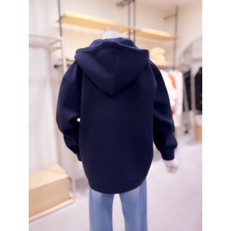 M와펜 사각포켓 하프기장 후드집업