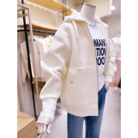 사각포켓 하프기장 M와펜 후드집업